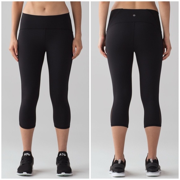 Lululemon Train Times Crop (17") Black (Size 6) - Picture 3 of 10